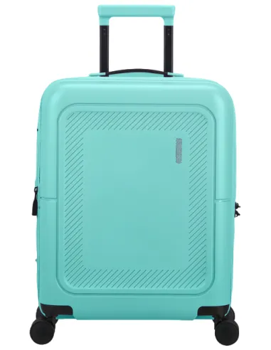 American Tourister DashPop expandable cabin trolley, aqua sky