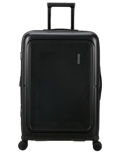 American Tourister DashPop medium polypropylene trolley, true black