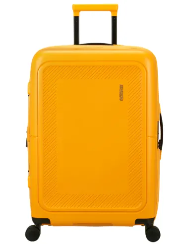 American Tourister DashPop medium polypropylene trolley, golden yellow