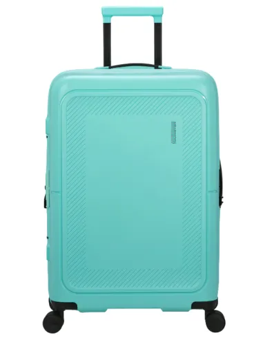 American Tourister DashPop medium polypropylene trolley, aqua sky