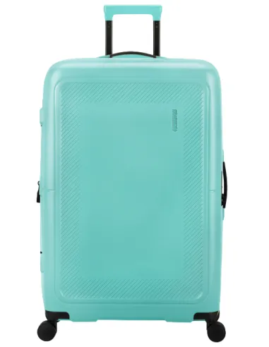 American Tourister DashPop large trolley, aqua sky