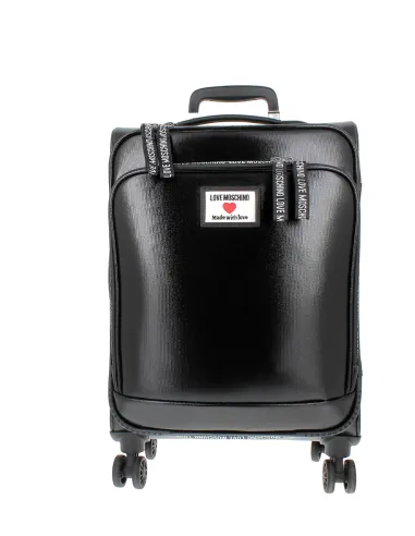 Love Moschino carry-on trolley, black