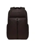 Piquadro Hedley travel backpack with laptop compartment, dark brown