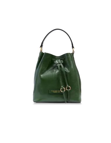 The Bridge Fiammetta small bucket bag, English green