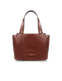 The Bridge Febe shopping bag with zip closure, brown