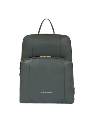 Piquadro Circle large women's computer backpack, dark green