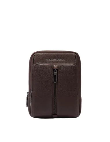 Piquadro Hedley small men's cross-body bag, dark brown