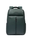 Piquadro Hedley 14" Computer-Rucksack aus Leder, grün