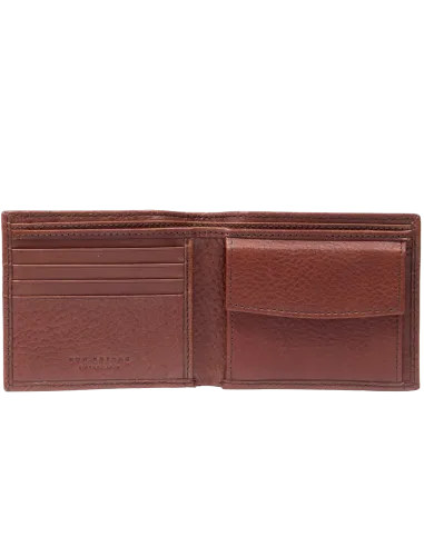 The Bridge Fabio men's leather wallet with coin purse, brown