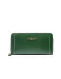 The Bridge Fiona women's zipped leather wallet, English green