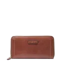 The Bridge Fiona women's zipped leather wallet, brown