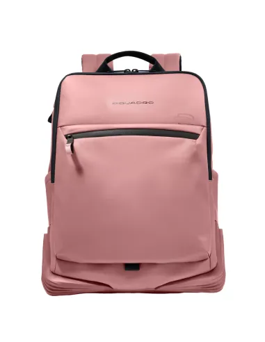 Zaino porta pc da 15,6 a due scomparti con cinghia pettorale Piquadro C2OW, rosa