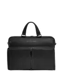 Piquadro Hedley laptop briefcase with two handles and two compartments, black