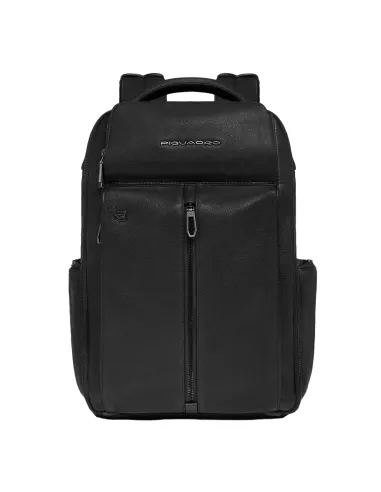 Piquadro Hedley 15.6 laptop backpack with USB and USB Type C ports, black