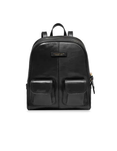 The Bridge Flora women's leather backpack, black