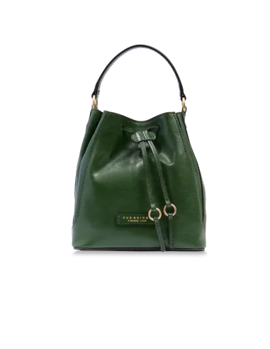 The Bridge Fiammetta medium bucket bag, English green