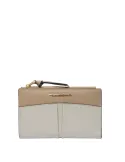 Piquadro Ashley small ladies' wallet with side coin purse, beige