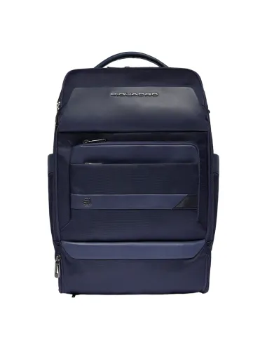 Piquadro Nevet 15.6 travel backpack with computer compartment, blue