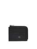 Piquadro Nevet coin pouch with credit card slots, black