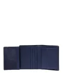 Piquadro Nevet small vertical men's wallet, blue