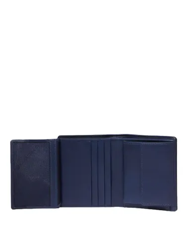 Piquadro Nevet small vertical men's wallet, blue