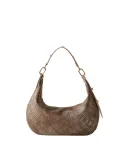 Borbonese Oyster Schultertasche, op natur-beige