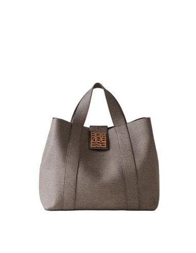 Borbonese Nueve women's handbag, clay grey