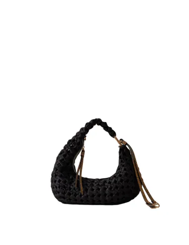 Borbonese La Nidi mini hobo bag, black