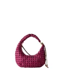 Borbonese La Nidi mini hobo bag, fuchsia