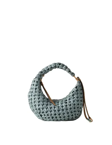 Borbonese La Nidi mini hobo bag, edera