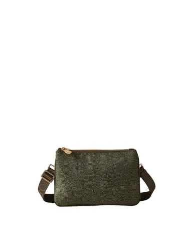 Borbonese Shoulder bag with two compartments, Military green