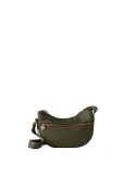 Borbonese Eco Line mini shoulder bag, military green