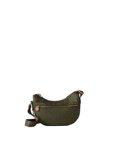 Borbonese Eco Line mini shoulder bag, military green