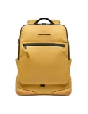 Zaino porta pc da 15,6 a due scomparti con cinghia pettorale Piquadro C2OW, giallo