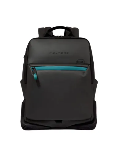 Piquadro C2OW laptop backpack in waterproof fabric, black