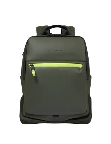 Piquadro C2OW Laptop-Rucksack aus wasserdichtem Stoff, grün