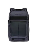 Piquadro Arne travel backpack with laptop compartment, blue