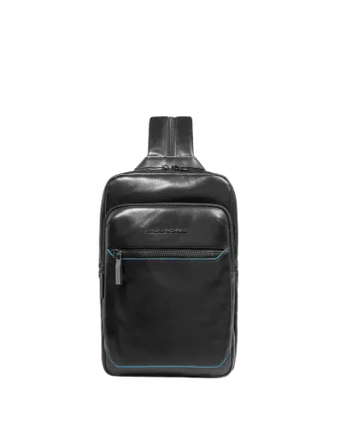 Piquadro Blue Square Mono-Sling bag/backpack, black