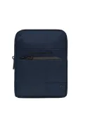 Piquadro Wollem iPad® crossbody bag in fabric, blue