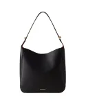 Borbonese leather shoulder bag, black