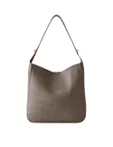 Borbonese Damen- Schultertasche, clay grey