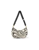 Borsa a tracolla media Braccialini Beth Brint, Zebra Slime