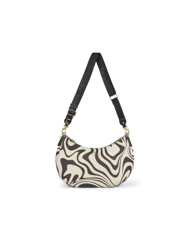 Braccialini Beth Print Mittlere Umhängetasche, Zebra Slime