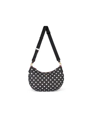 Borsa a tracolla media Braccialini Beth Brint, Polka Dot