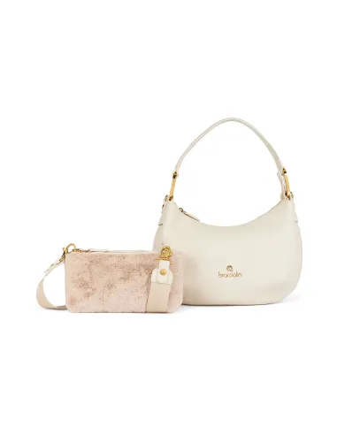 Borsa a spalla Braccialini Beth, beige