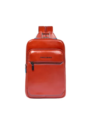 Piquadro Blue Square Umhängetasche/Rucksack, orange