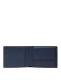 Piquadro Kiry men's wallet with coin purse, blue