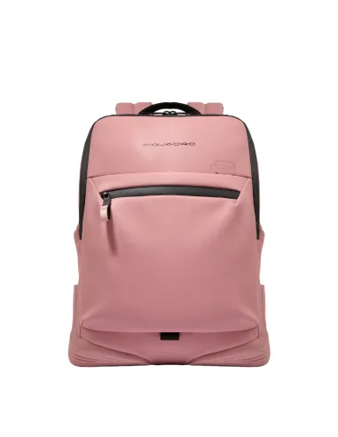 Piquadro C2OW laptop backpack in waterproof fabric, pink