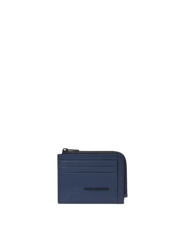 Piquadro Kiri coin and credit card pouch, blue