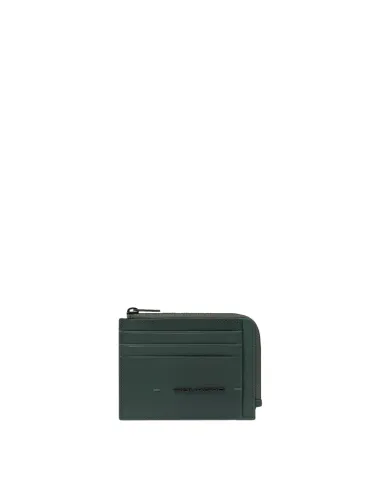 Piquadro Kiri coin and credit card pouch, green